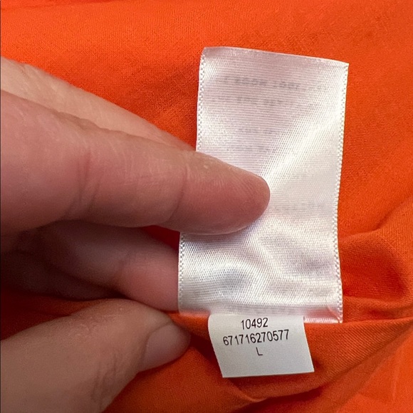 AYR THE EXTRA EXTRA DRESS COTTON PEPLIN ORANGE MAXI DRESS SIZE LARGE - Picture 13 of 13